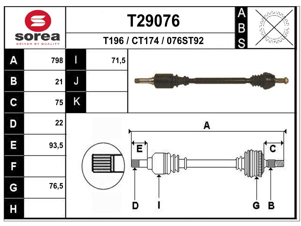 TRANSMISSION 106/SAXO D 301927 — SET29076
