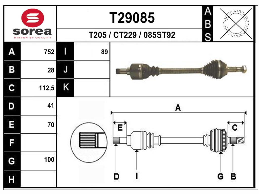 TRANSMISSION *BOXEUR*CR28/CB41 — SET29085