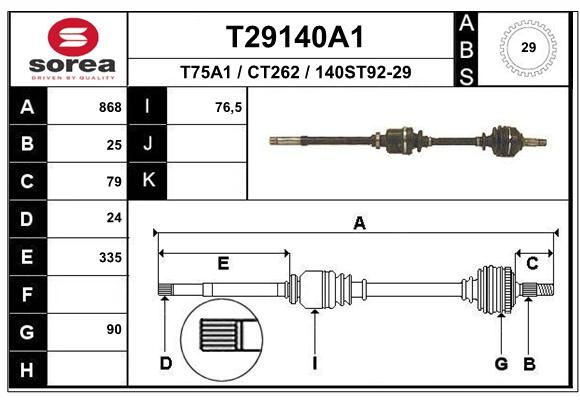 TRANSMISSION BERL/PART D 301993 ABS — SET29140A1