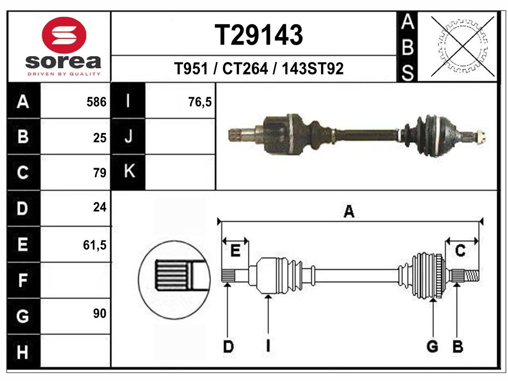 TRANSMISSION G PARTN HDI 303252 — SET29143