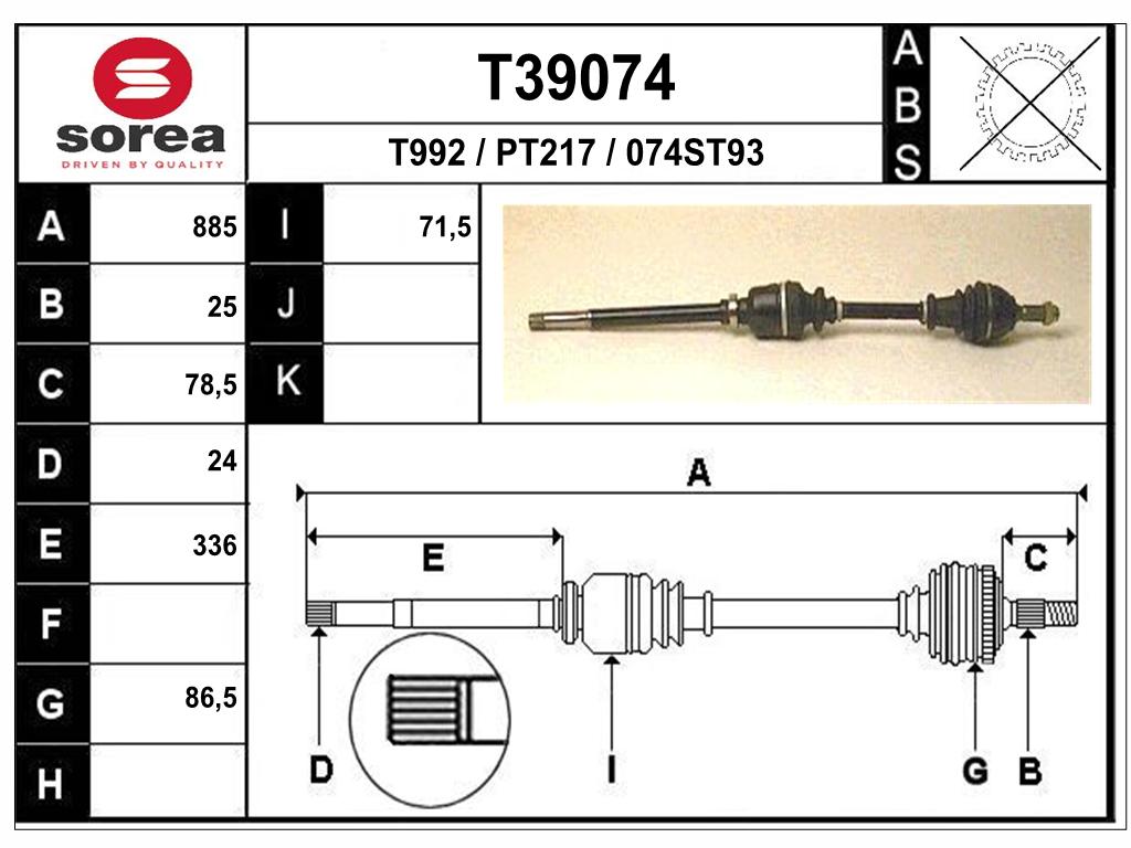 TRANSMISSION 306 D 301847 — SET39074