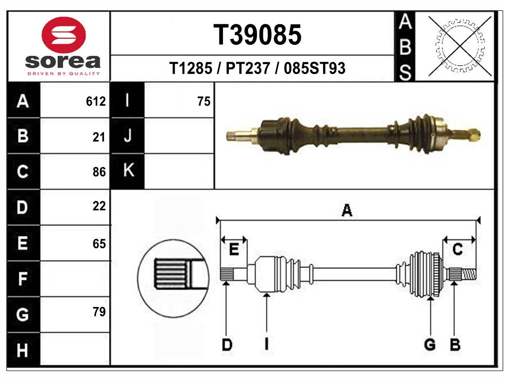TRANSMISSION 206 ESS G 303199 — SET39085