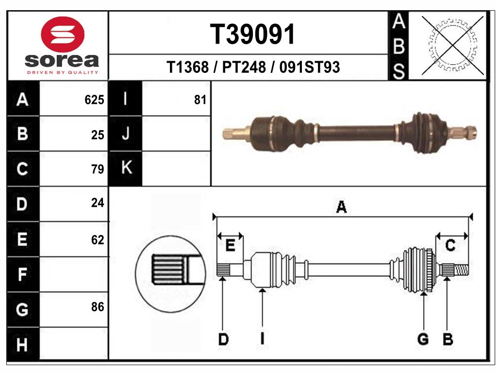 TRANSMISSION PARTNER NM B9 /307 HDI 1.4 G — SET39091