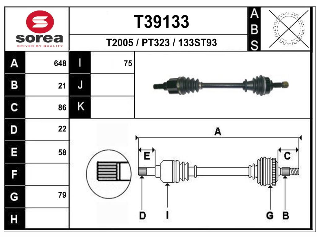 TRANSMISSION G C3 II DS3 2009 PEUGEOT 208 — SET39133