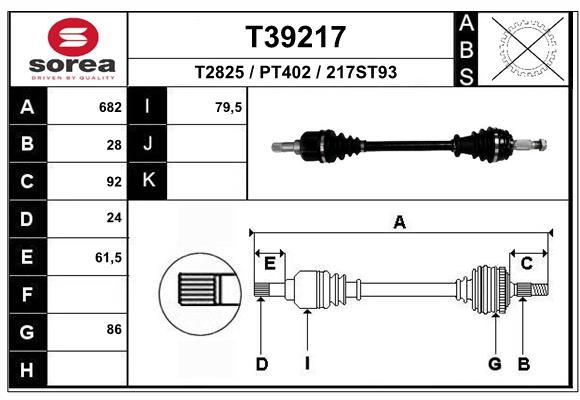 TRANSMISSION G PSA PARTNER BERLINGO K9 308 II — SET39217