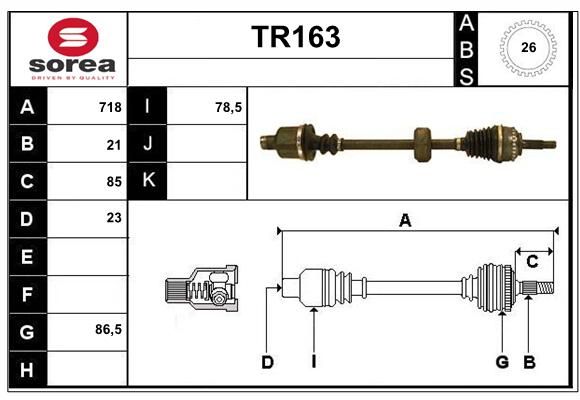 TRANSMISSION CLIO D ABS 303234 — SET49172A