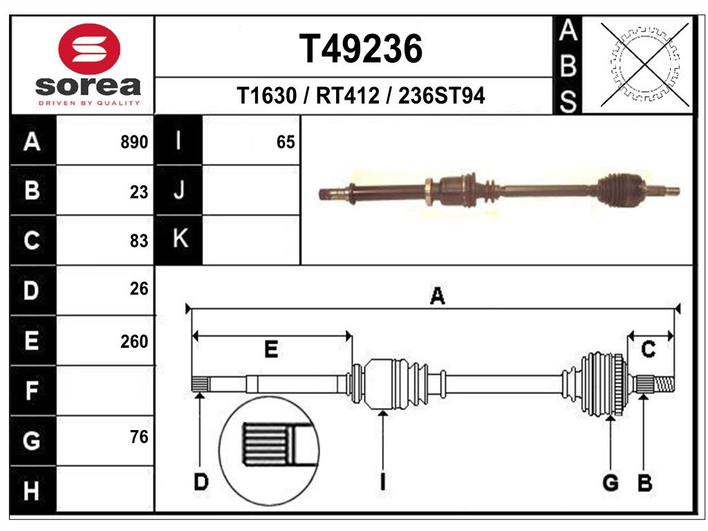 TRANSMISSION CLIO 06 1.2/1.4 ESS DR — SET49236