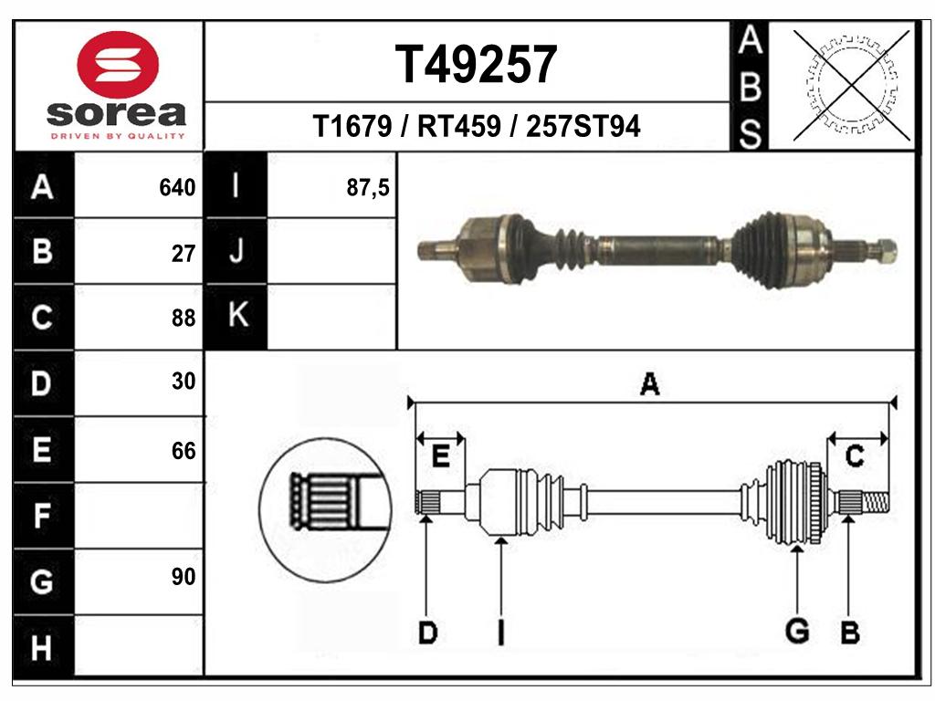 TRANSMISSION G LAGUNA III 2.0 DCI 2.0 ESS — SET49257