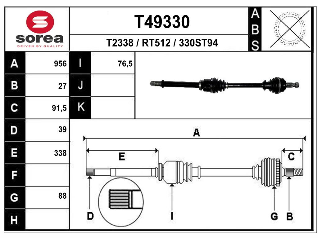 TRANSMISSION D MEGANE CC SCENIC III 1.6DCI 1.9DCI — SET49330