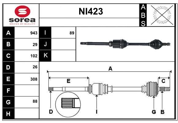 TRANSMISSION D NISSAN QASHQAI — SET98414