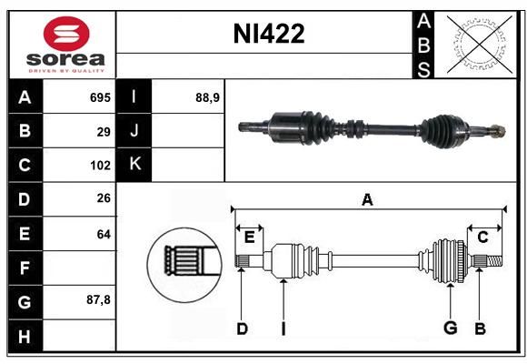 TRANSMISSION G NISSAN QASHQAI — SET98415
