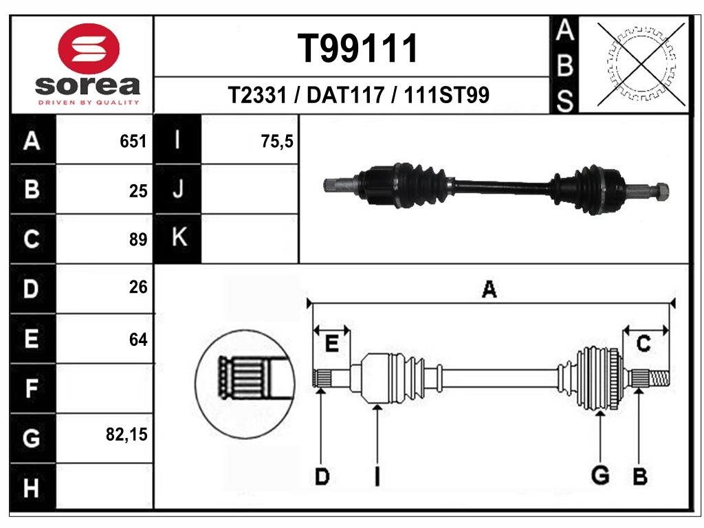 TRANSMISSION G DACIA DOKKER 1.5 DCI 1.2 TCE 1.6E — SET99111