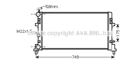RADIATEUR POLO 7 8MK376754284 53024A — STA2041