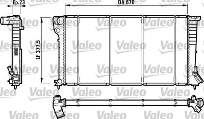 RADIATEUR 306 PARTNER BERLINGO 1.9D — VAL732517