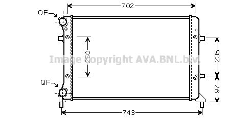 RADIATEUR CADDY III 1K0121253AC 53405 — VNA2205