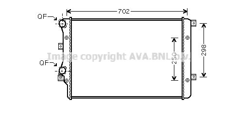 RADIATEUR GOLF V 1.9 TDI 732872 53406A — VNA2206