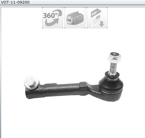 ROTULE DE DIR G AR REN CLIO I 90--98 MEG 95-03 91-00480-2 7701041311 — VOT-11-09201