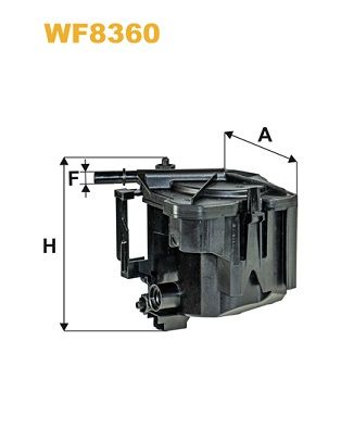 FILTRE GASOIL PEU 207 308 PARTNER B9 F110 — WF8360