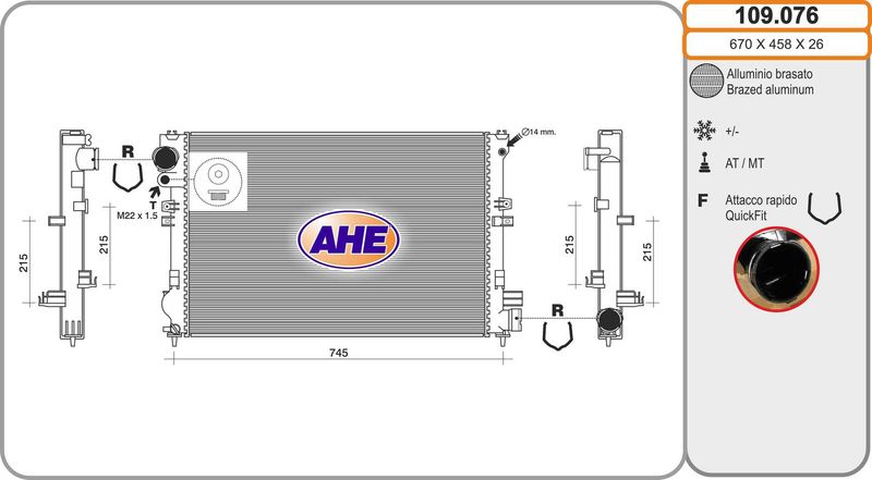 RADIATEUR PSA 301 C-ELYSEE 106127 — 01.PE157