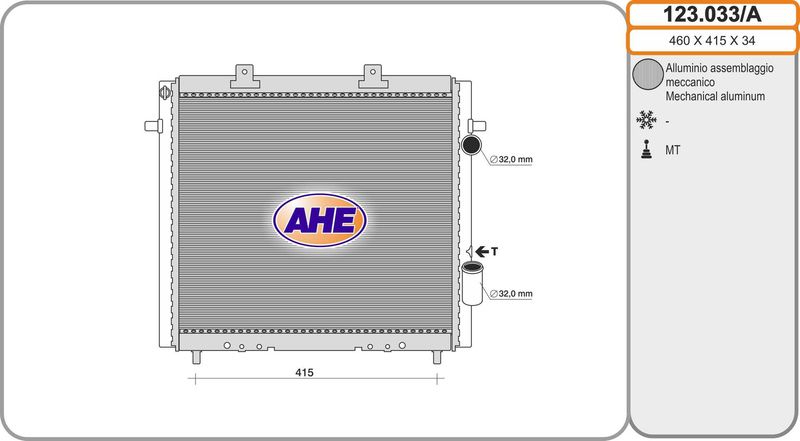 RADIATEUR REN EXPRESS D 123033/A 730502 — 01.RT045