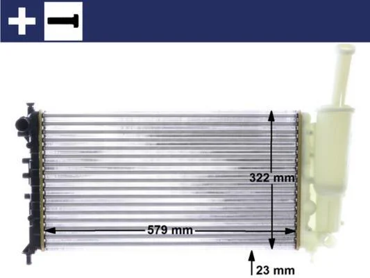 RADIATEUR FIAT PUNTO III 732923 — 109119