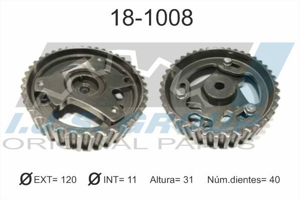 ROUE DENTEE ARBRE A CAME REN CLIO II III IV LAGUN III MEGANE II III DACIA DOKKER LOGAN SANDERO 1.5DCI — 18-1008