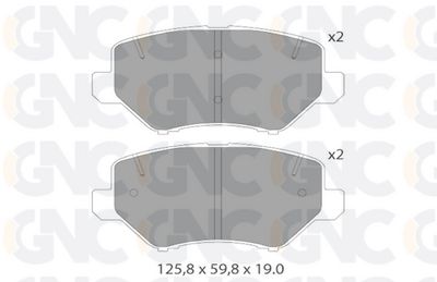 PLAQUETTE FREIN PSA C3 IV 2008 II 208 OPEL CORSA F FIAT GRANDA PANDA 05P1590 — P2230
